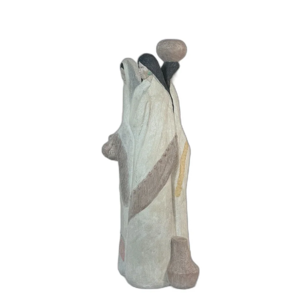 Austin Productions Earth Wind Fire Navajo Woman 23” Statue SW Earth Sculpture